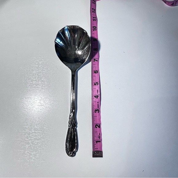 Retroneu Korea Stainless Serving Spoon Flatware Intricate Ornate Design - Picture 7 of 8